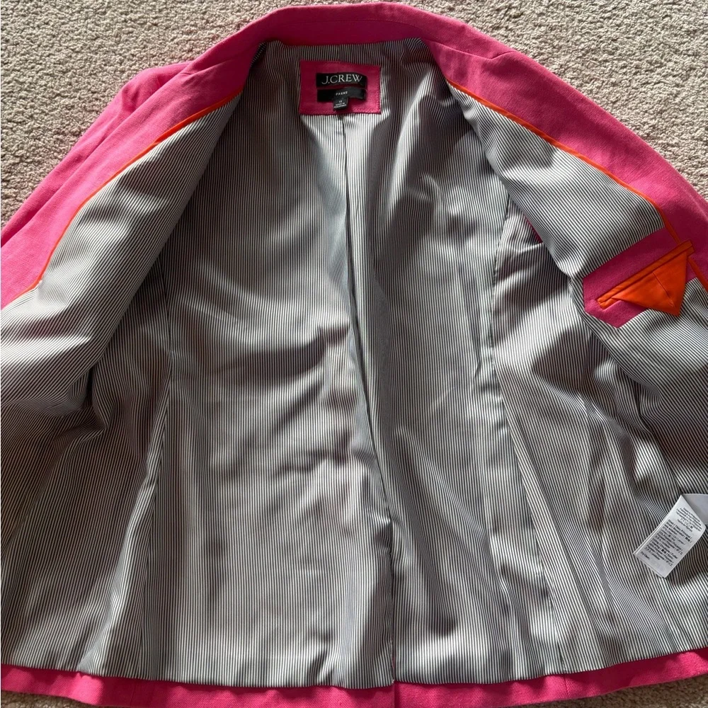 J. Crew Vibrant Pink Blazer Parke - Picture 4 of 5